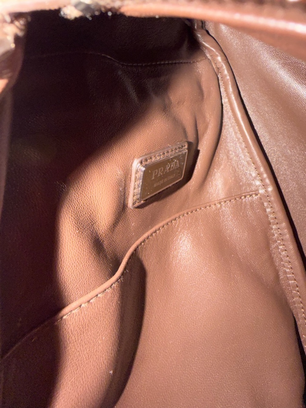 Prada Brown Suede Crossbody Sling Bag - Picture 12 of 12
